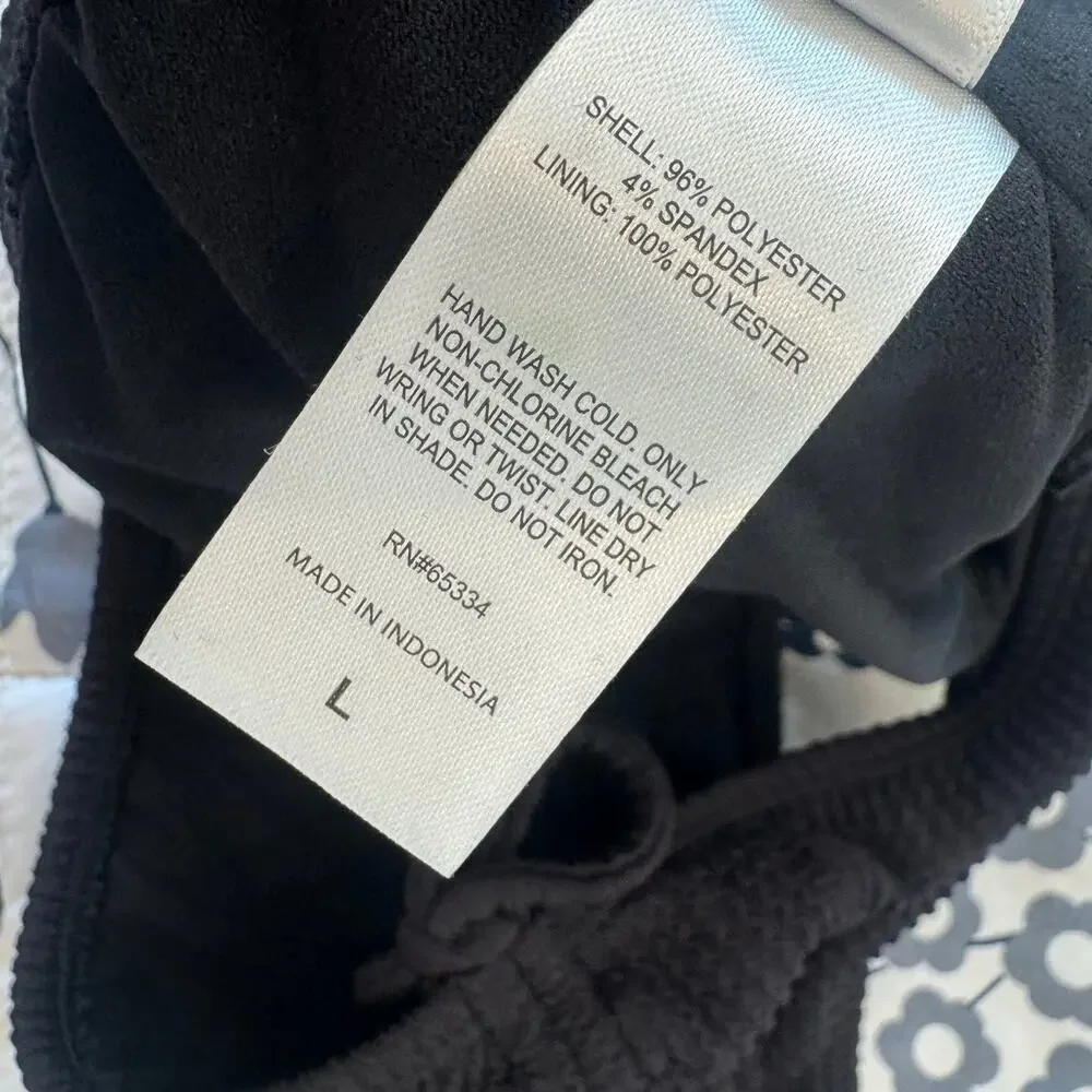 SALT + COVE Black Juniors' One-Shoulder Side-Shirred Bikini Top Size L NWOT
